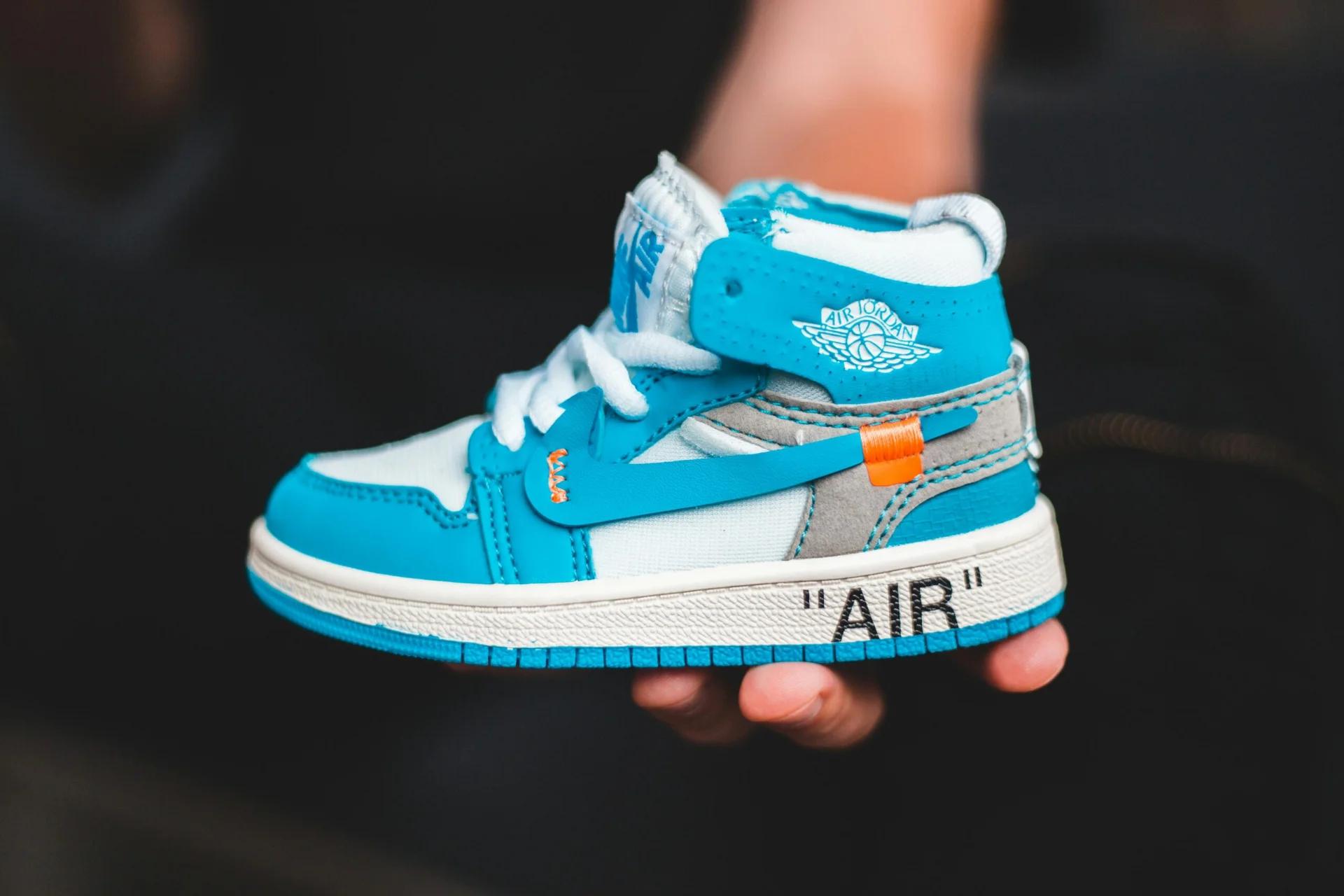 Popular kids' sneakers displayed.